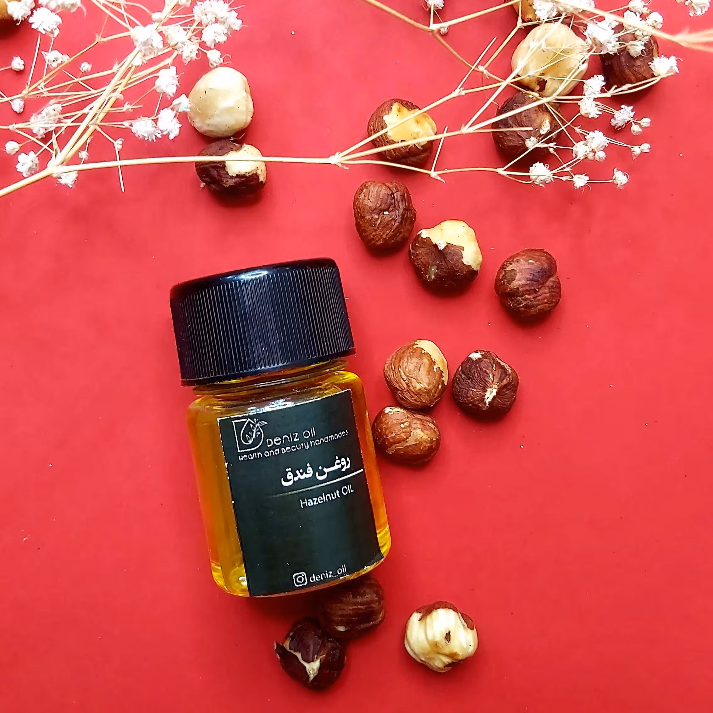روغن فندق خالص 40 سیسی تولید شده به روش پرس سرد و در حضور مشتریان