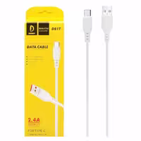 کابل تایپ سی شارژ فست برند DENMEN مدل D01T-سفید