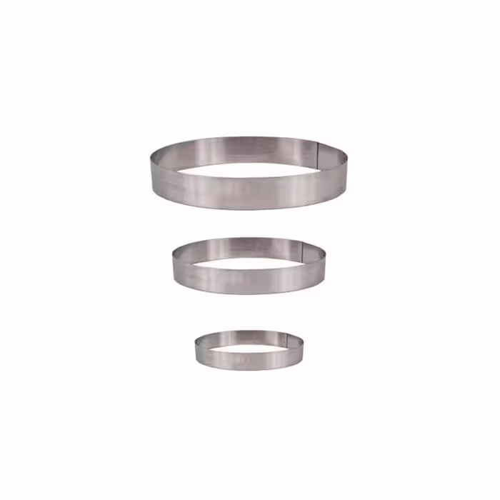 قالب استیل طرح بیضی بسته 3 عددی