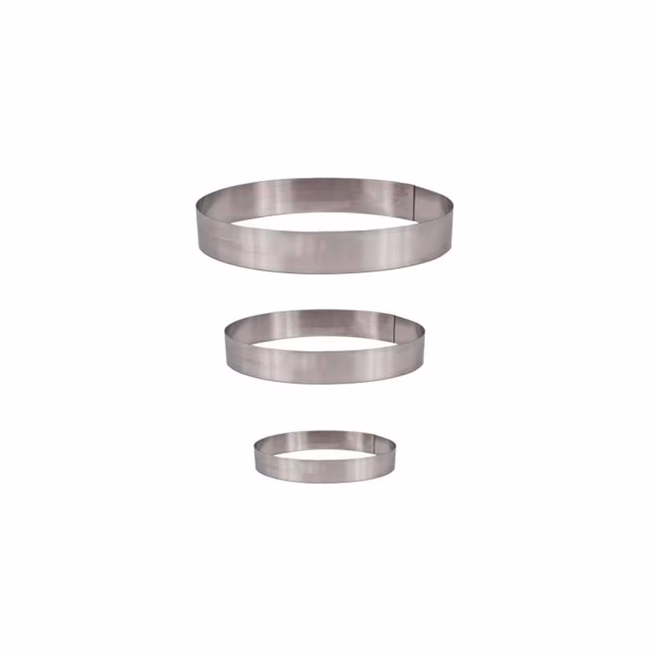 قالب استیل طرح بیضی بسته 3 عددی