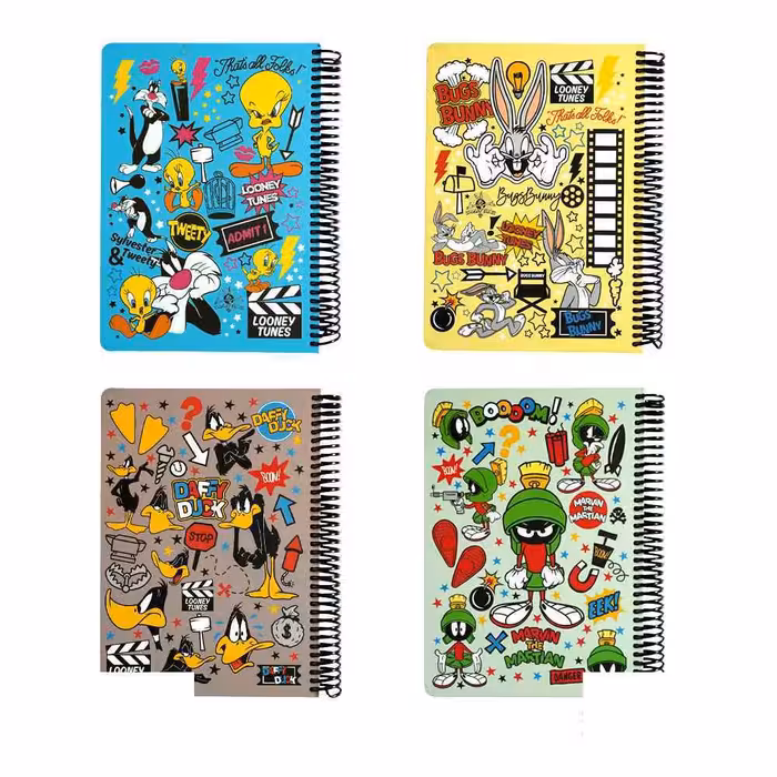 دفتر100برگ وزیری سیمی جلد سخت لانگو سری لونی تونزکدCH-920