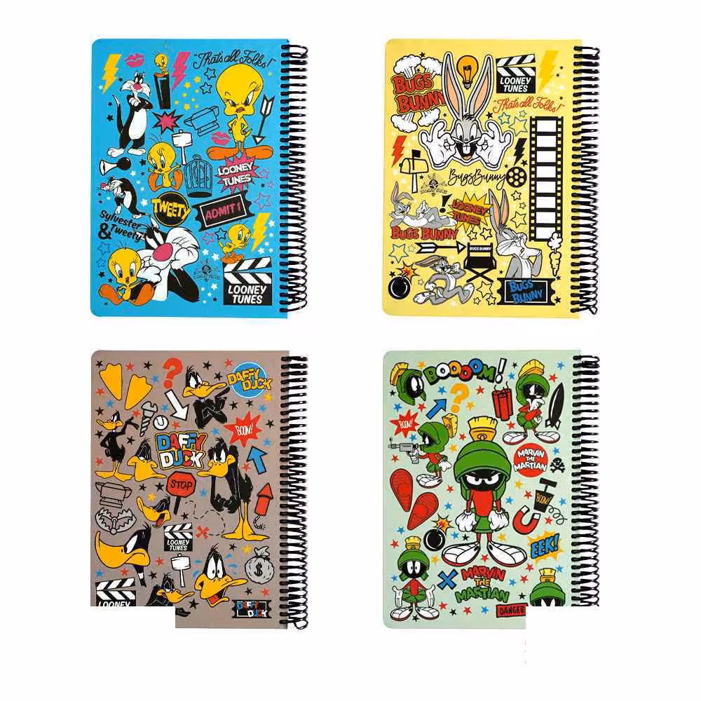 دفتر100برگ وزیری سیمی جلد سخت لانگو سری لونی تونزکدCH-920