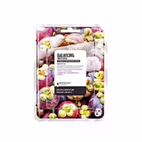 ماسک ورقه ای متعادل کننده پوست صورت حاوی ترنجبین فارم اسکین مدل Farm Skin Fresh Food For Skin Facial Sheet Mask Mangosteen