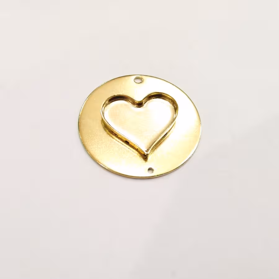 قالب گردنبند تخت وقلبی برنجی 68