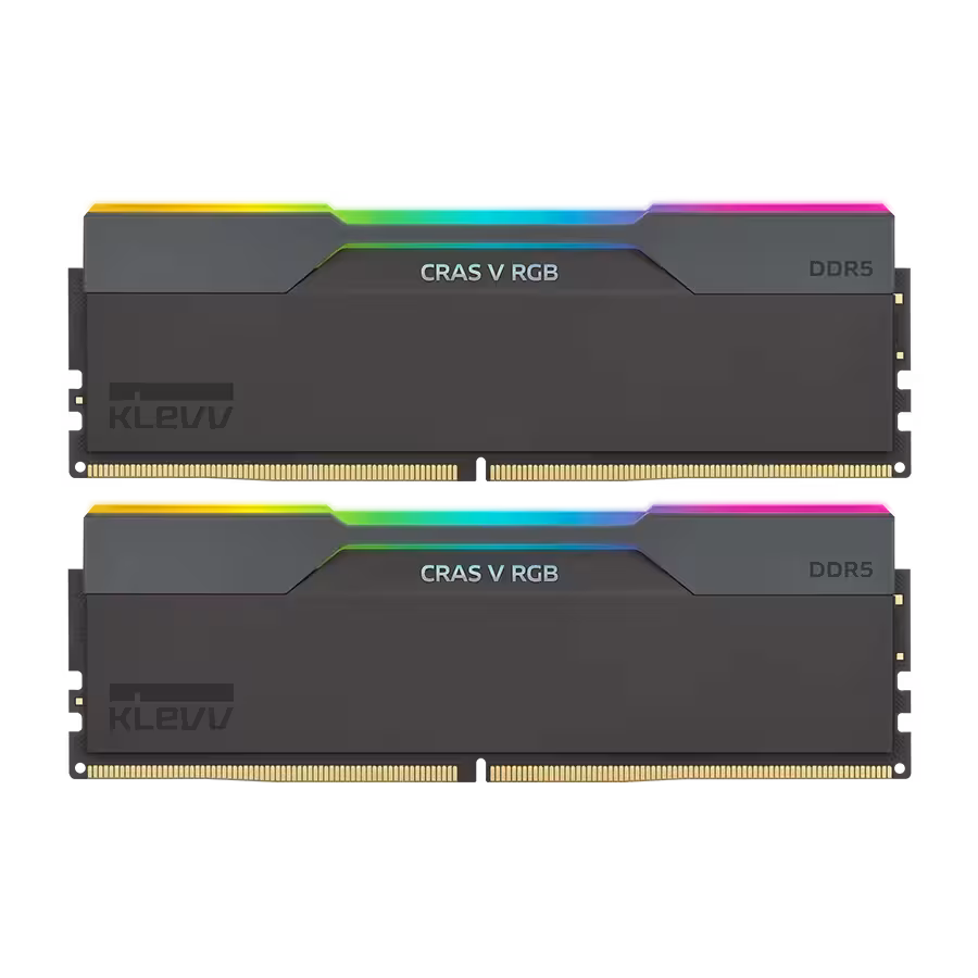 رم دسکتاپ دو کاناله کلو KLEVV CRAS V RGB 32GB 6400 Black