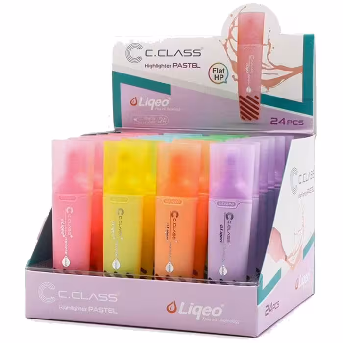 علامت زن رگلامی کلاسیک پاستلی مایع بزرگ سیکلاس استند 24 عددی کد HP-3128