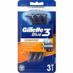 تیغ اصلاح ژیلت مدل Blue 3 Comfort بسته 3 عددی