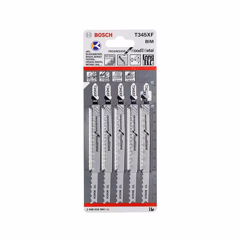 مجموعه 5 عددی تیغ اره عمود بر مدل T345XF بوش