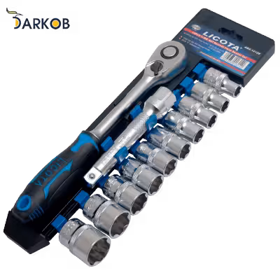 مجموعه 12 عددی آچار و سری بکس لیکوتا مدل ABS-12128