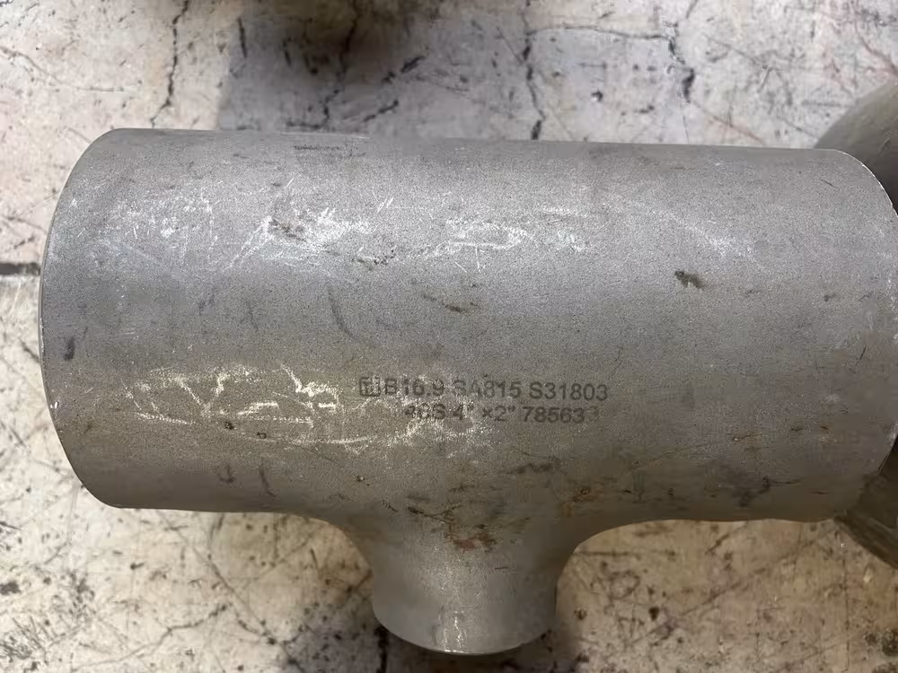 سه راه 2 * 4 اینچ دابلکس رده  40 تبدیلی  از جنس   A 815 / S31803