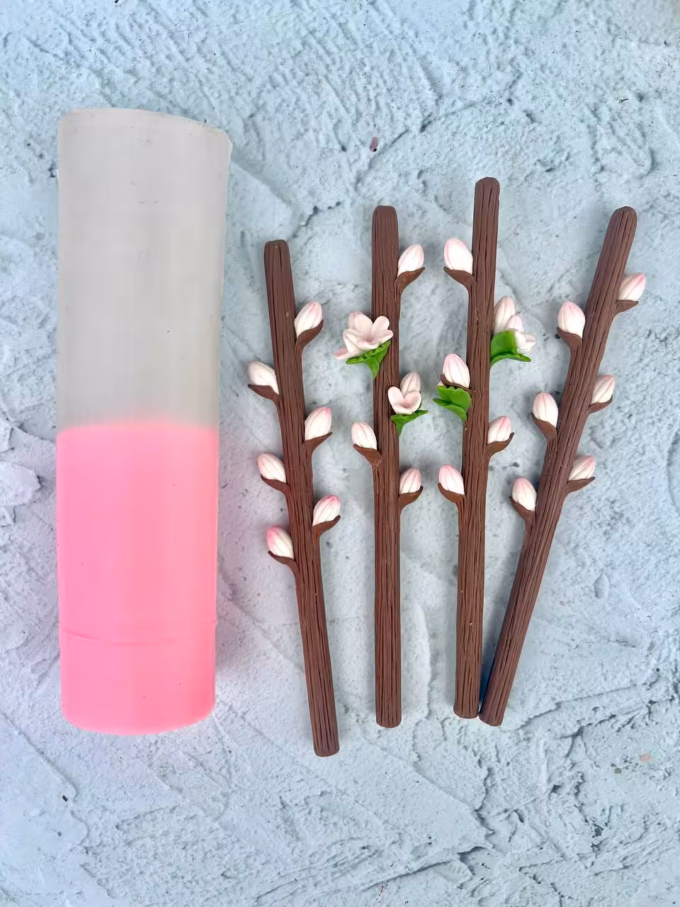 قالب سیلیکونی قلمی های شکوفه