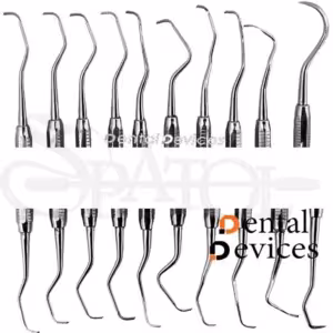 ست 10 عددی قلم گریسی Gracey Curette دنتال دیوایس Dental Devices