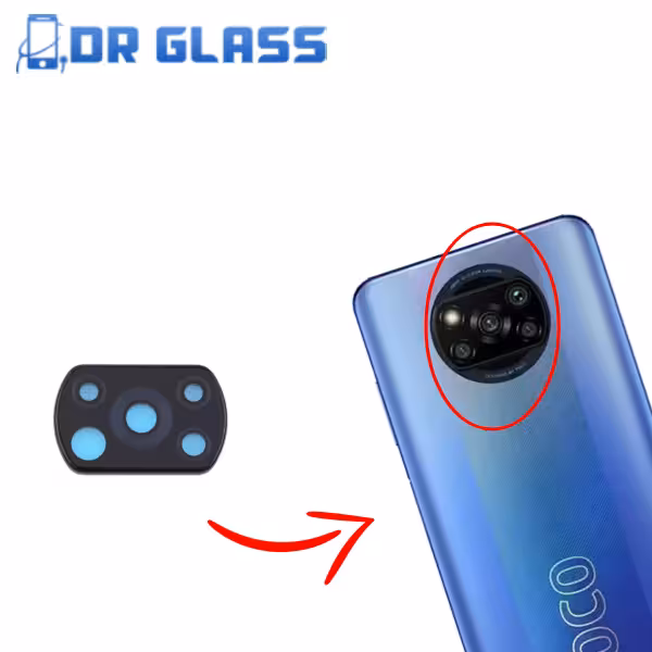 شیشه لنز دوربین شیائومی poco x3 pro