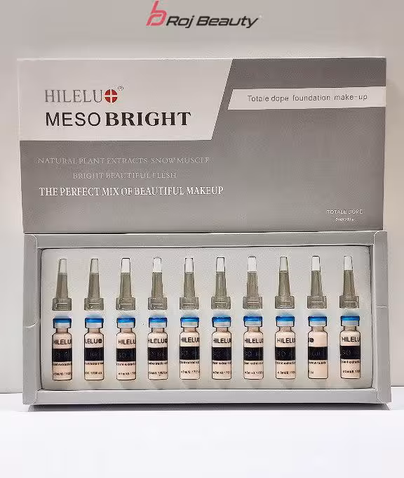 کوکتل کرم پودر دائم مزوبرایت HILELU MESO BRIGHT