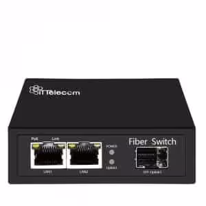 مدیاکانورتور 2 پورت شبکه POE یک پورت فیبر نوری  ITT-SWP2810