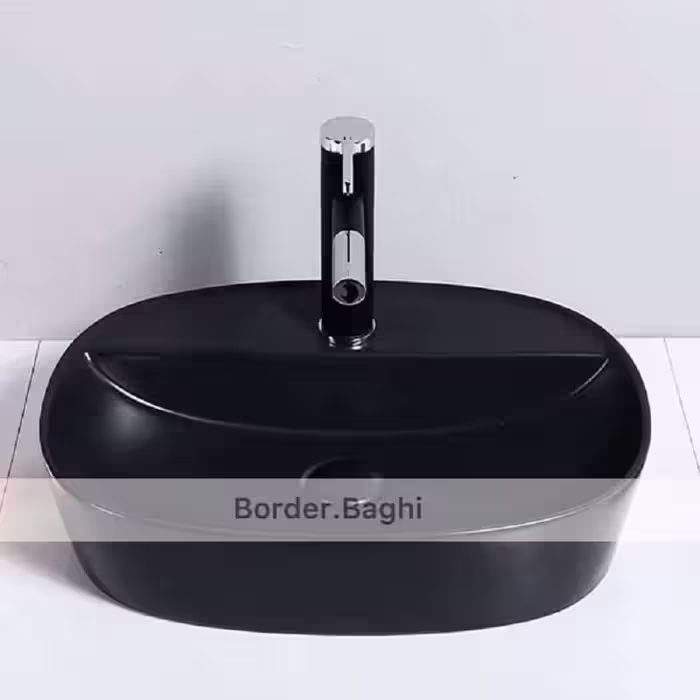کاسه روشویی مدل مشکی شیر خور