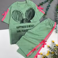 ست تیشرت شلوارک پاپیونی