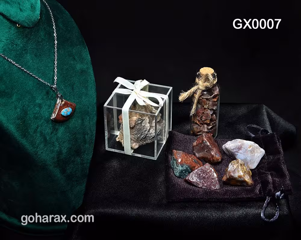 پک هدیه سنگ های زینتی و جواهرات