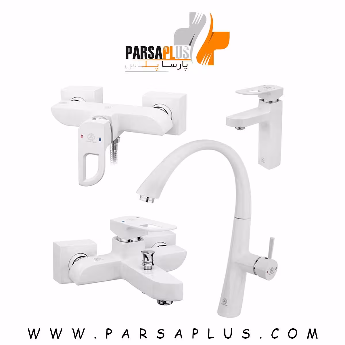 ست شیرآلات قهرمان مدل موج سفید