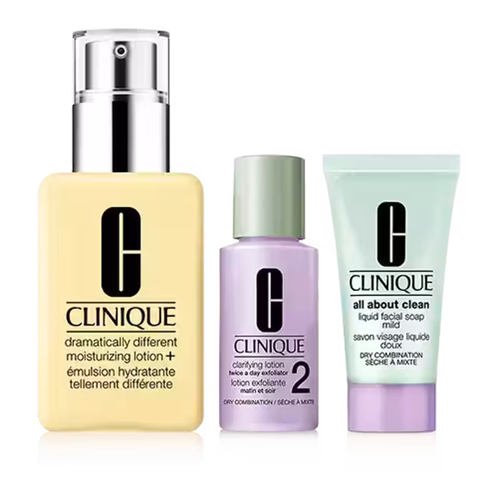 پک روتین پوستی کلینیک (3 مرحله‌ای) – مناسب پوست خشک و مختلط