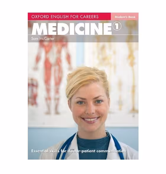 Oxford English for Careers Medicine 1 آکسفورد انگلیش فور کریرز مدیسین یک سیاه و سفید