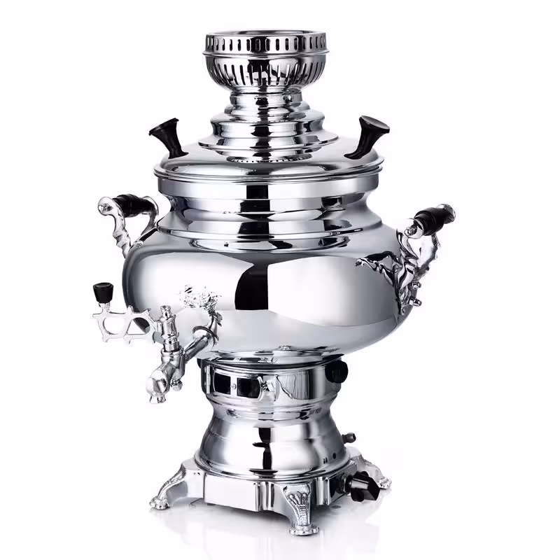 سماور گازی عالی نسب مدل سیمینه (ظرفیت 5 لیتر)