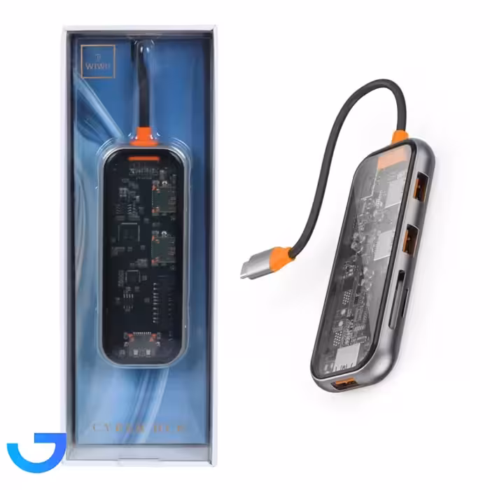 جزئیات ، قیمت و خرید هاب 5 پورت Wiwu Type-C مدل CB005 | فروشگاه آریا