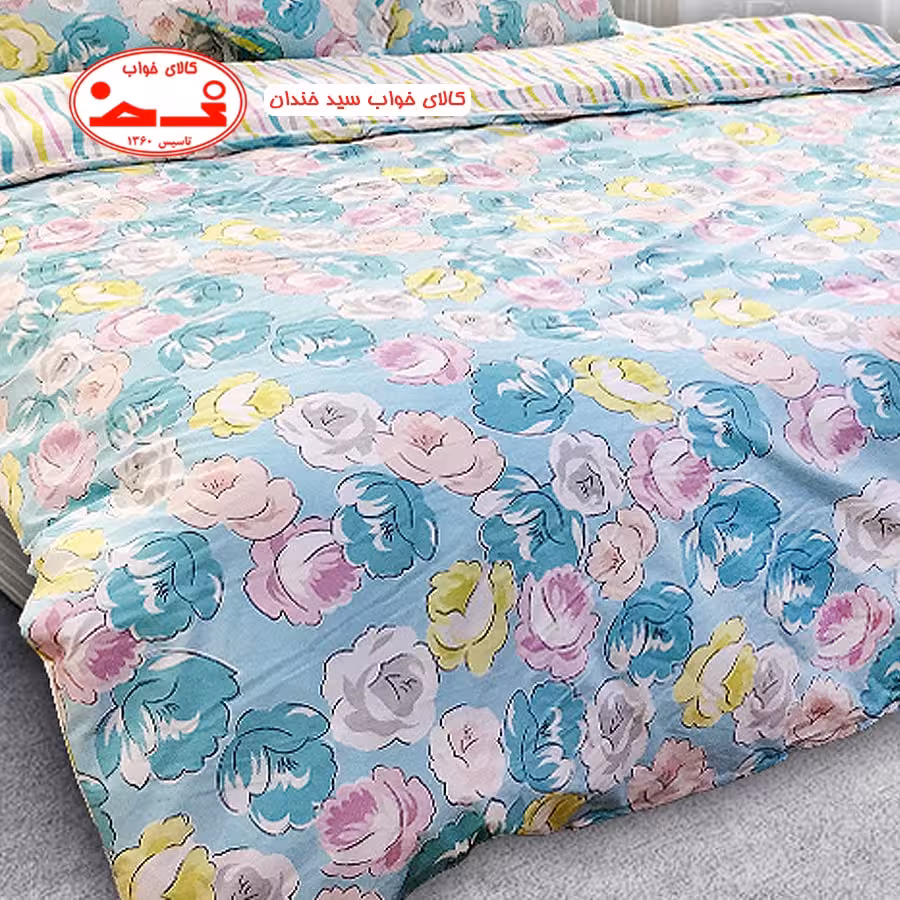 نیم ست ملحفه یک نفره گل گلی