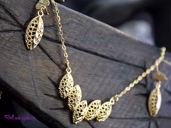 نیم ست استیل مدل طلا کد N8048