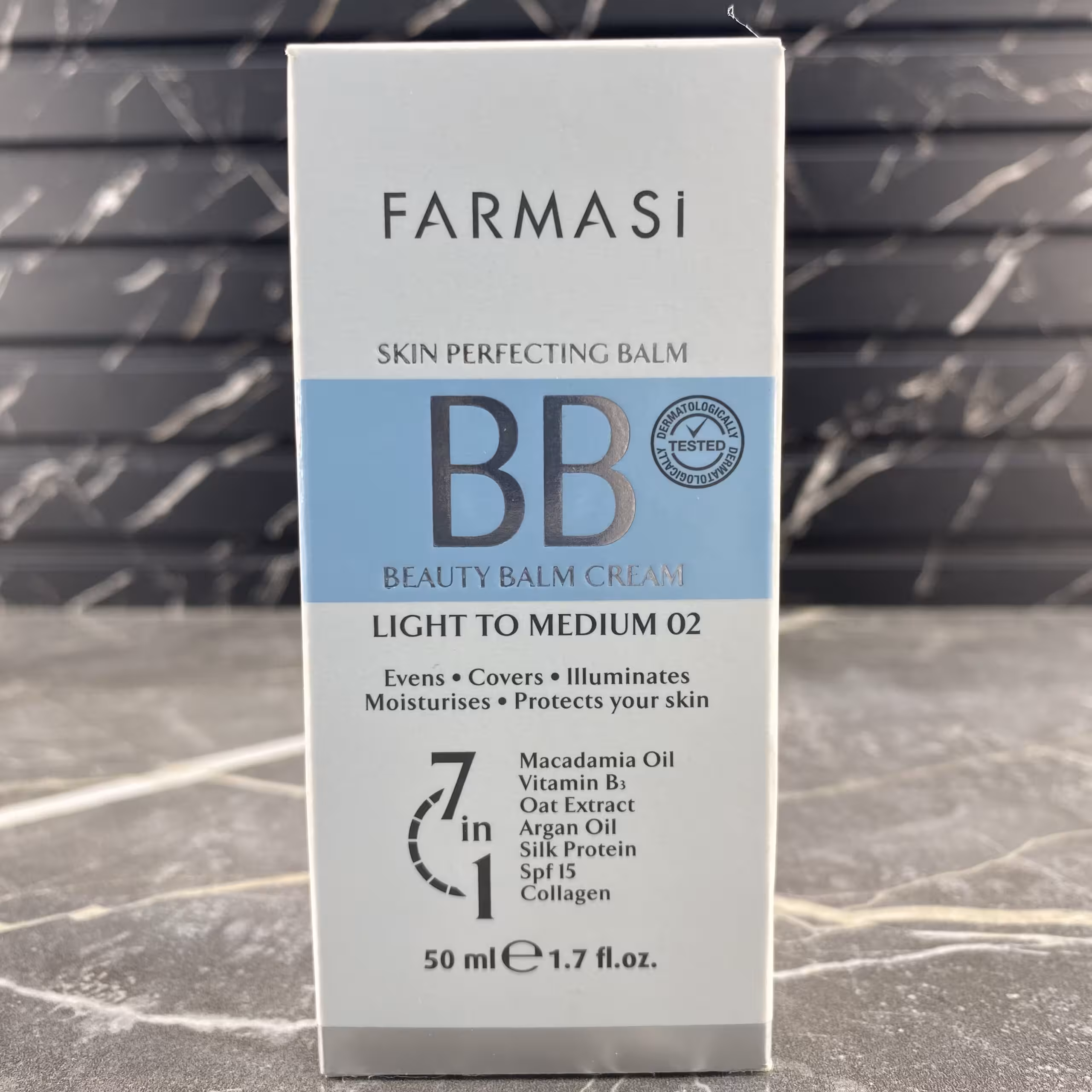 بی بی کرم مرطوب کننده فارماسی 02 رنگ Light To Medium حجم 50 میل