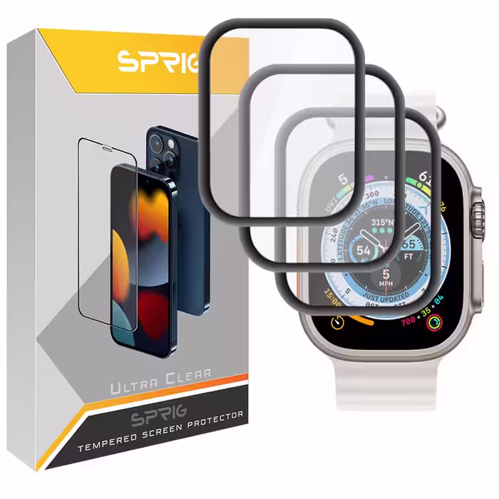 محافظ صفحه نمایش نانو اسپریگ مدل SPG مناسب برای ساعت هوشمند HW8 Ultra Max بسته سه عددی