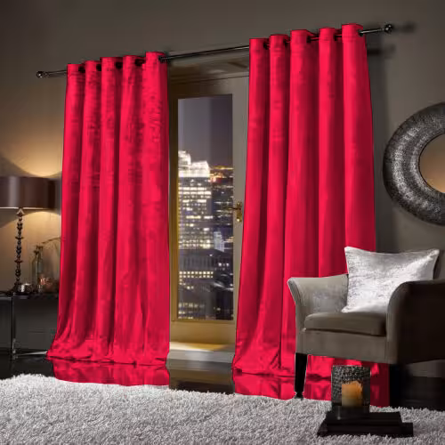 پرده مخمل کالیفرنیا سرخ آبی