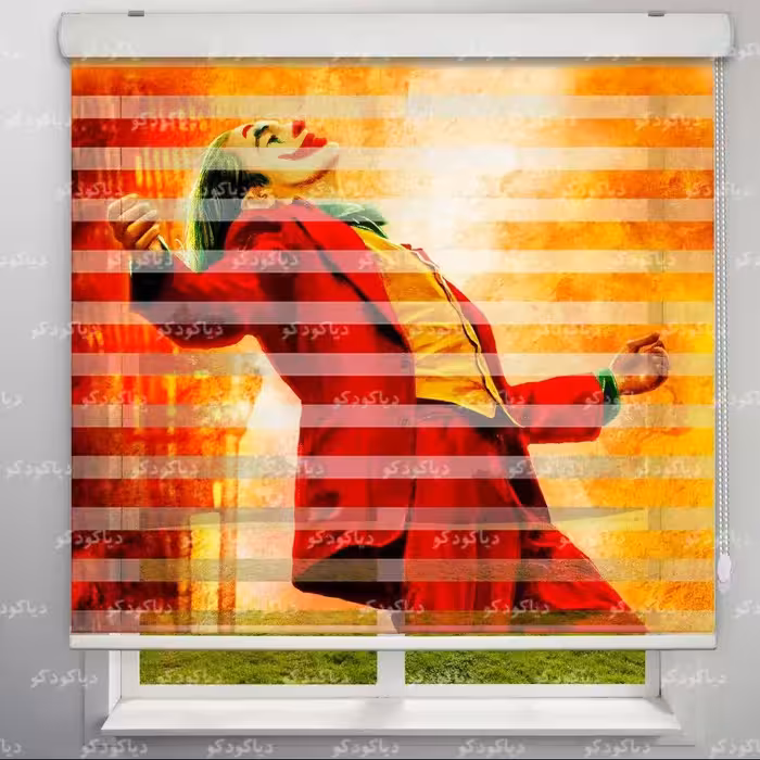 پرده زبرا تصویری  مدل TD-1 سایز 180x160 سانتی متر 