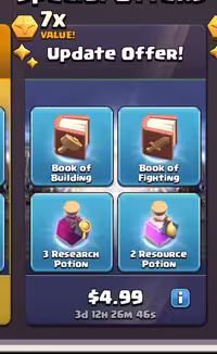 افر Update offer! 4.99$ کلش اف کلنز