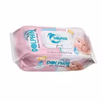 دستمال مرطوب دلفین بسته 120 عددی