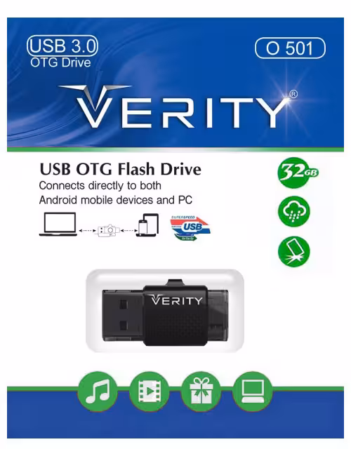 فلش مموری OTG وریتی مدل O501 ظرفیت 32 گیگابایت