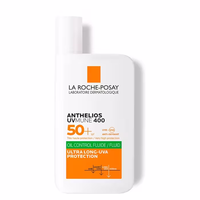 ضدآفتاب پوست چرب فلوئیدی لاروش پوزای ( LA ROCHE-POSAY – Anthelios UVMune 400 Oil Control Fluid  )