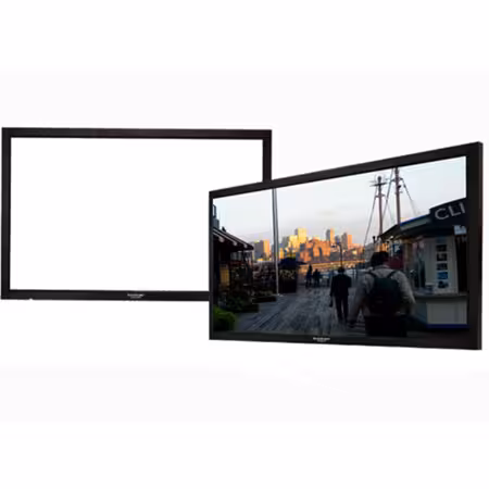 پرده نمایش یا پرده پروژکتور - با قاب ثابت - 125 × 225 سانتیمتر | برابر با 100 اینچ واید - مدل LF-PU100 - گرندویو Grandview