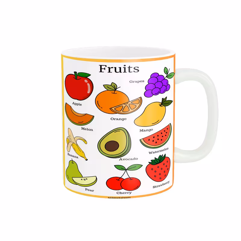 ماگ زیگورات مدل میوه ها کد 3433