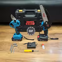 مجموعه دو عددی قیچی شارژی و اره شارژی 15 سانت باس  مدل bstwin3