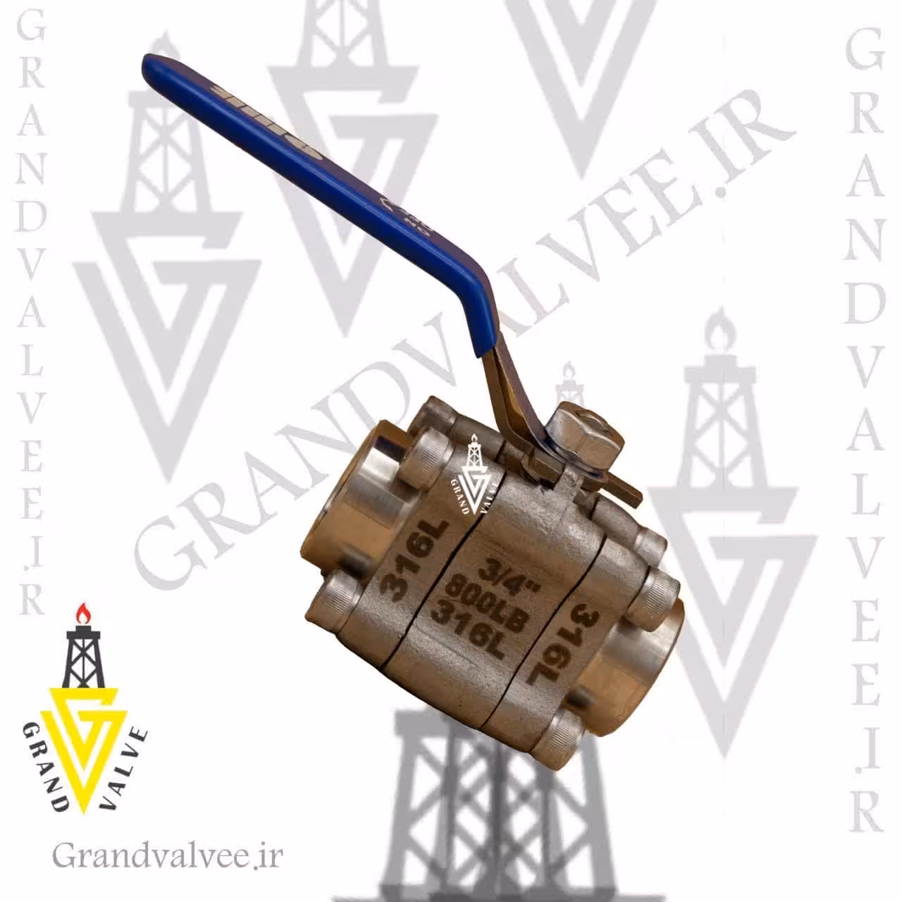 شیر گازی &quot;1/4 1 کلاس 800 استنلس استیل جوشی