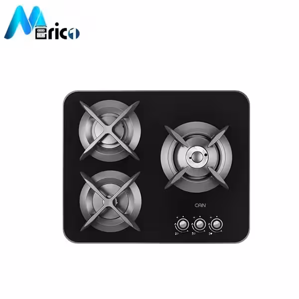 گاز رومیزی کن کد g303 سه شعله شیشه