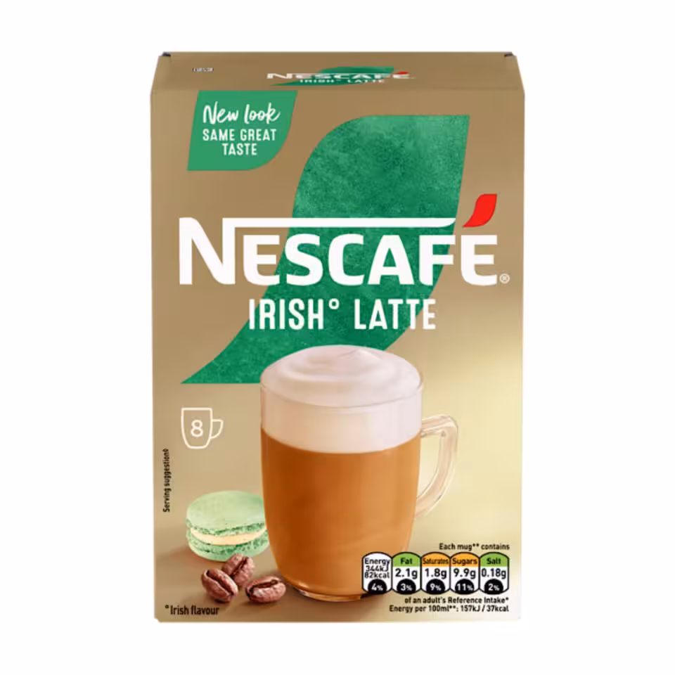 قهوه فوری نسکافه مدل ایریش لته بسته 8 عددی Nescafe