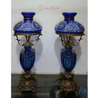 چراغ قالپاقی سه پوست، رنگ آبی