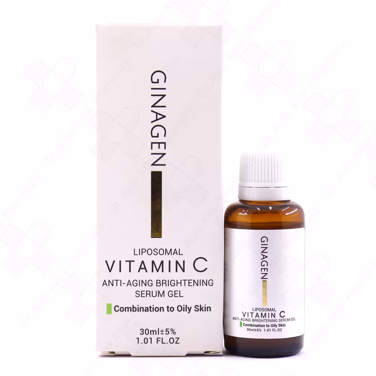 ژل روشن کننده ویتامین سی ژیناژن پوست چرب و مختلط 30ml