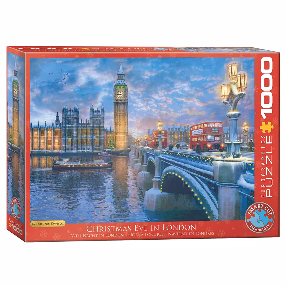 پازل 1000 قطعه Eurographics طرح شب کریسمس در لندن