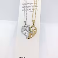 گردنبند استیل ست قلب کد183
