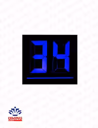 پلاک خانه چراغ دار دو رقمی تایم ایران مدل 2LED