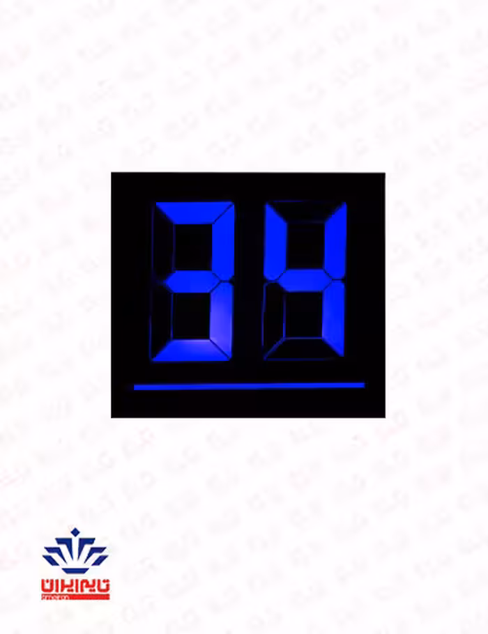 پلاک خانه چراغ دار دو رقمی تایم ایران مدل 2LED