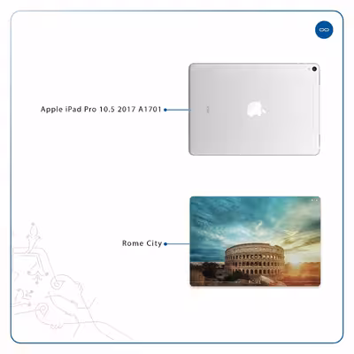 برچسب پوششی ماهوت مدل Rome City مناسب برای تبلت اپل iPad Pro 10.5 2017 A1701